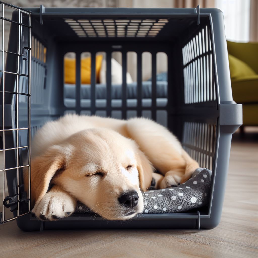 Entrenar a tu perro con una jaula